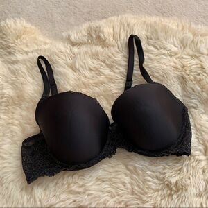 Victoria’s Secret Black Dream Angel Lace Push Up Bra 36D